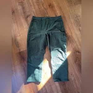 hunter green corduroy skinny jeans